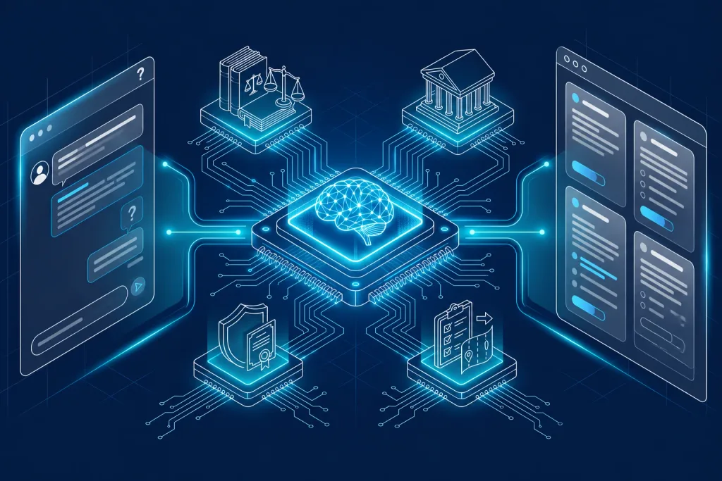 AI Legal Assistant illustration
